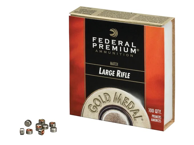 Federal Premium Gold Medal Large Rifle Match Primers #210M Box Of 1000 (10 Trays Of 100) 3 Buy Federal Premium Gold Medal Large Rifle Match Primers #210M Box Of 1000 (10 Trays Of 100)