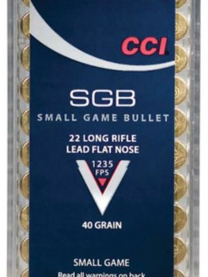 CCI 22LR Small Game 40gr Lead Flat Nose, 50rd Box
