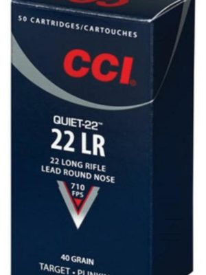 CCI Quiet-22 .22LR 40gr, Lead Roundnose, 50rd Box