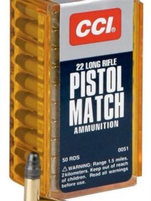 CCI Select Pistol Match 22LR Round Nose 40gr, 50rd Box