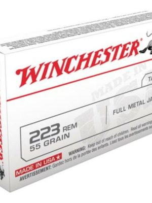 Winchester Ammunition, USA Target, 223 Rem, 55gr, Full Metal Jacket, 20rd Box