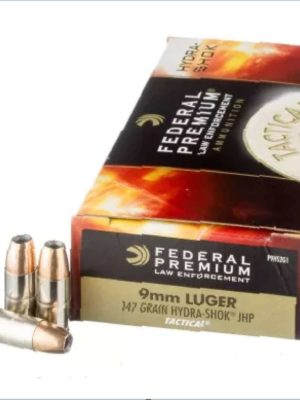 1000 Rounds of 147gr JHP 9mm Ammo by Federal