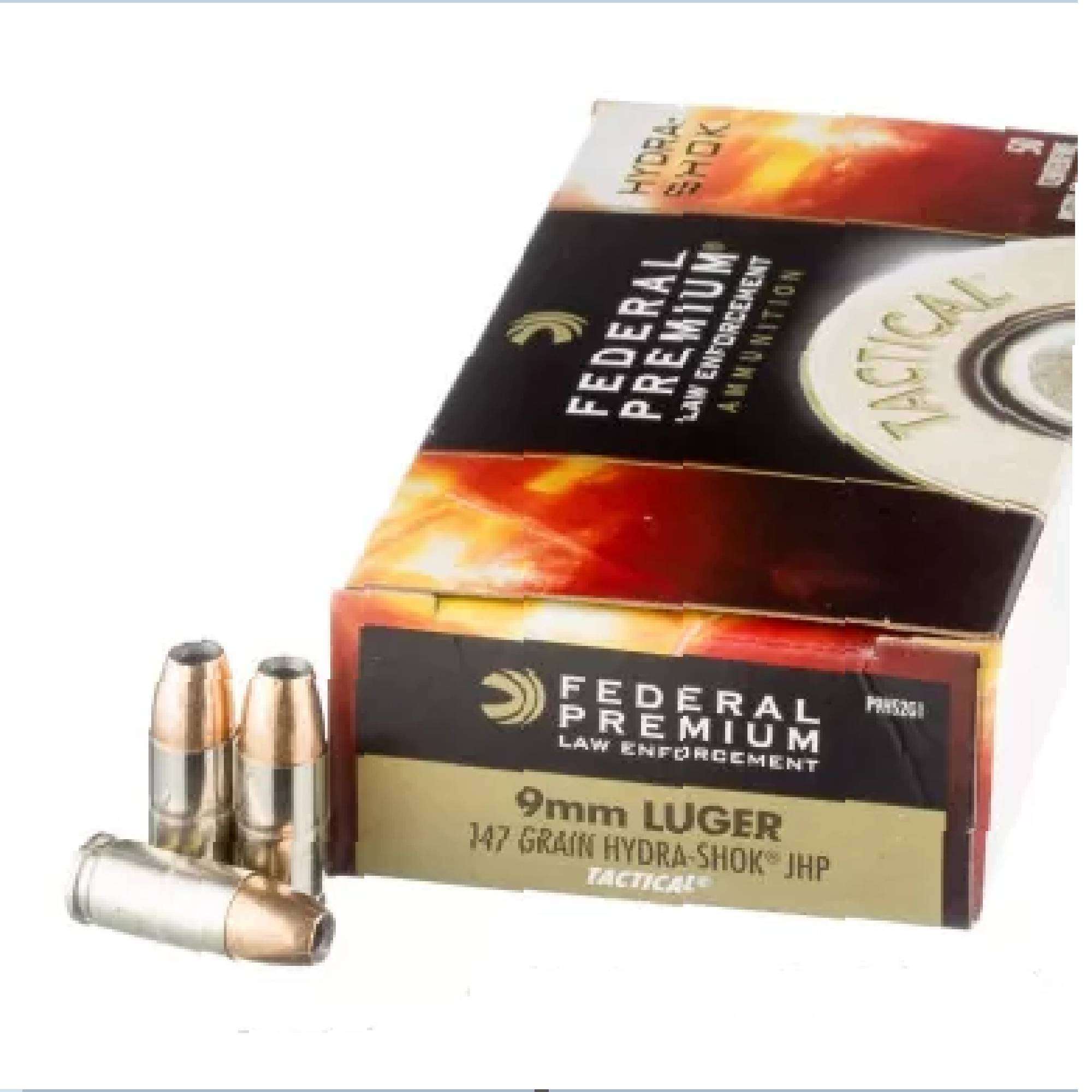 1000 Rounds Of 147Gr Jhp 9Mm Ammo By Federal 1000 Rounds Of 147Gr Jhp 9Mm