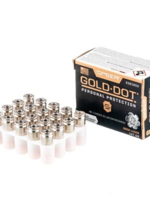 20 Rounds of 147gr JHP 9mm Ammo by Speer