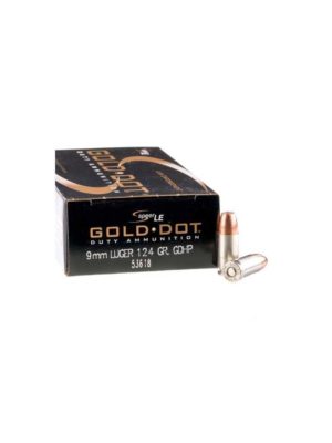 50 Rounds of 124gr JHP 9mm Ammo by Speer