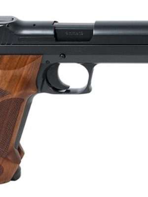 Sig P210 Target Single 9mm, 5", Walnut Grip, Black Nitron Stainless Steel, 8rd