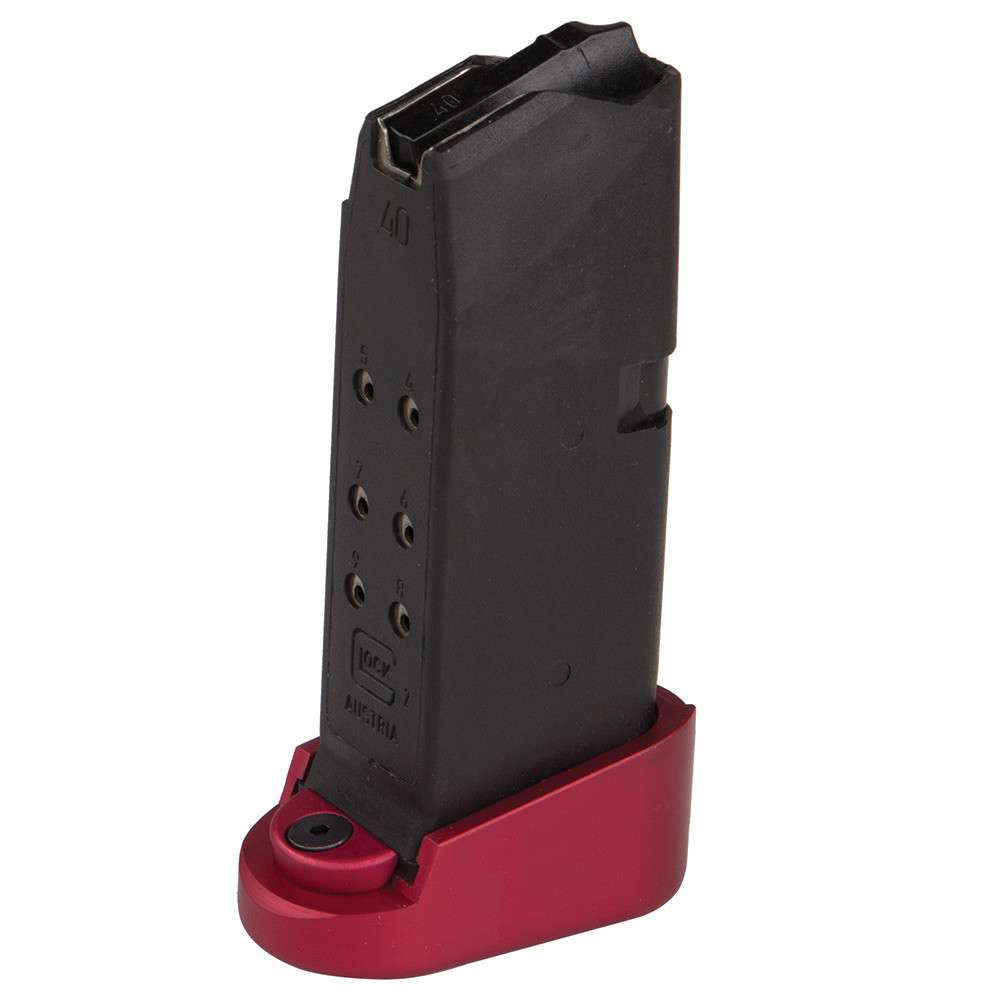 '+1 Extension For Glock 36 Plus 2 Extended Base Plate For G26 27 33 Red 01