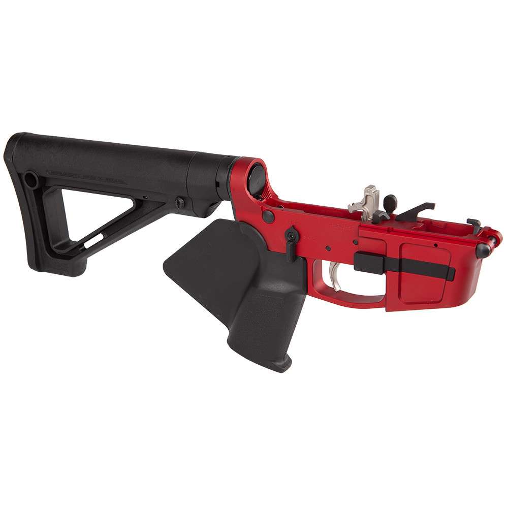 Red Fm-9 Pistol Caliber Carbine Lower Assembly 3 Red Fm-9 Pistol Caliber Carbine Lower Assembly