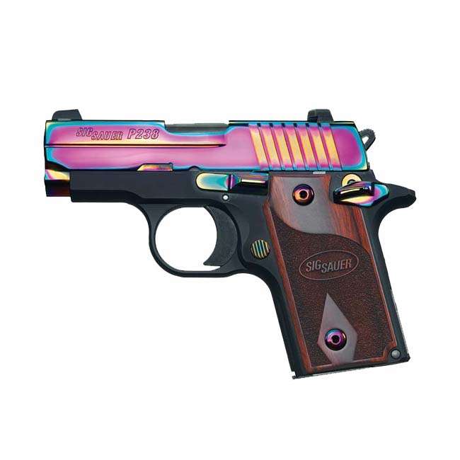 Sig Sauer P238 Rainbow Titanium Sig P238 Rainbow Titanium Finish 1
