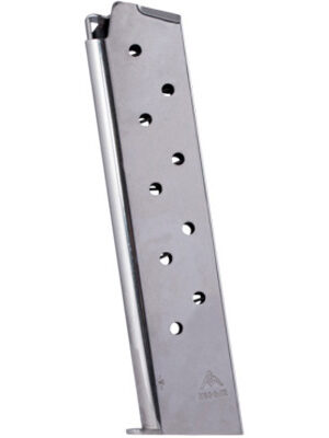 Mec-Gar 1911 .45 ACP 10 round extended nickel finish MGCG4510N